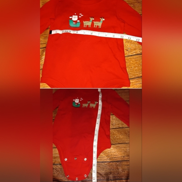 Bundle 🎄Grinch 🎁 12m girls shirt and pants set and a Santa 18m onesie - Picture 12 of 12